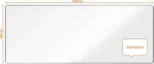 Nobo Premium Plus magnetisch whiteboard, gelakt staal, ft 300 x 120 cm — detail 2