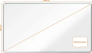 Nobo Premium Plus Widescreen magnetisch whiteboard, emaille, ft 188 x 106 cm — detail 2