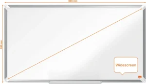 Nobo Premium Plus Widescreen magnetisch whiteboard, gelakt staal, ft 89 x 50 cm — detail 2