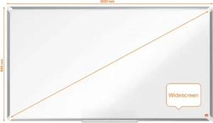 Nobo Premium Plus Widescreen whiteboard, gelakt staal, magnetisch, 69 x 122 cm — detail 2