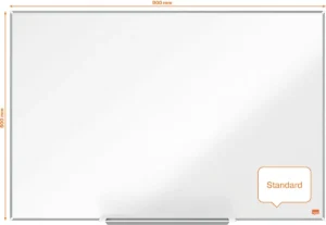 Nobo Impression Pro magnetisch whiteboard, gelakt staal, ft 90 x 60 cm — detail 2