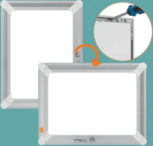Nobo clicklijst Premium Plus A4 - aluminium, afsluitbaar, zilver ā productfoto 2