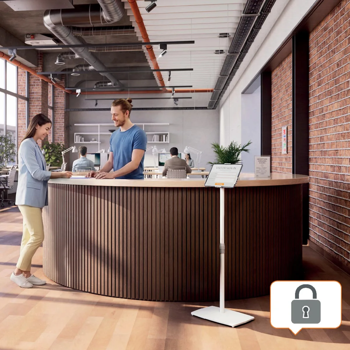 Nobo info vloerstandaard Premium Plus, afsluitbaar, ft A4 — detail 9
