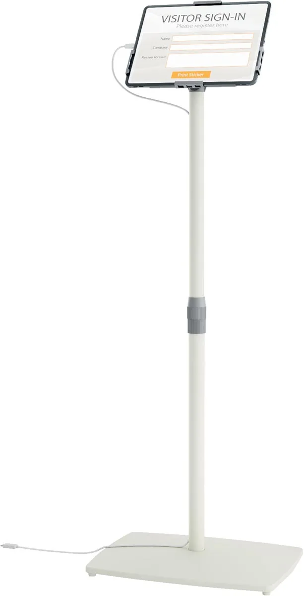 Nobo vloerstandaard Impression Pro, voor tablet, universeel, wit — detail 2