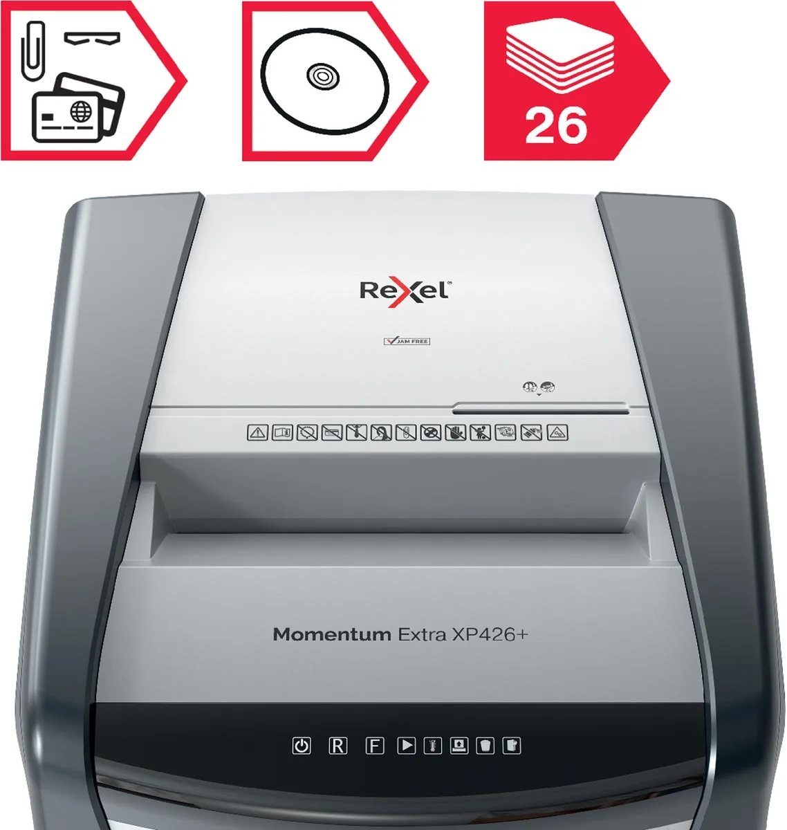 Rexel Momentum Extra XP426+ papiervernietiger — detail 2