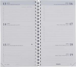 Brepols schoolagenda Student Seta, zwart-blauw-bordeaux, 2026-2027 — detail 2