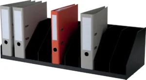 Paperflow sorteervak met vaste tussenschotten, 10 vakken, breedte 89,7 cm — kastinrichting