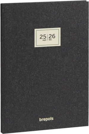 Brepols schoolagenda Weekly Notes Essenz, antraciet, 2025-2026 — klasdagboek 2026