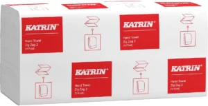 Katrin papieren handdoek V-vouw 35588, pak van 20 x 200 vel — handdoeken en dispensers