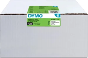 Dymo Value Pack: etiketten LabelWriter ft 57 x 32 mm, verwijderbaar, wit, doos van 12 x 1000 etiketten — tapes en etiketten