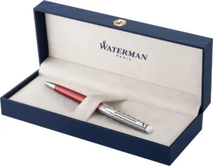 Waterman balpen Hémisphère Deluxe Red met palladium detail — detail 2