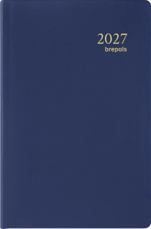 Brepols agenda Delta Seta 6-talig, blauw, 2027 — zakagenda 2027