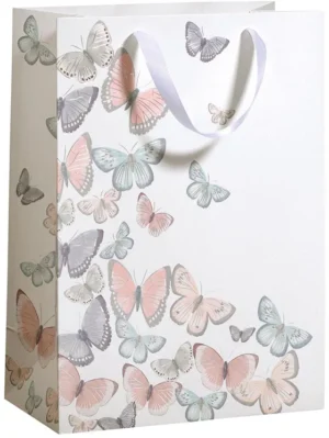 Geschenkzak Tender Butterflies, L, 33,5 x 26 x 13,5 cm