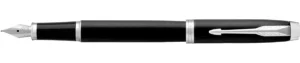 Parker IM vulpen medium in mat zwart met CT-afwerking in giftbox