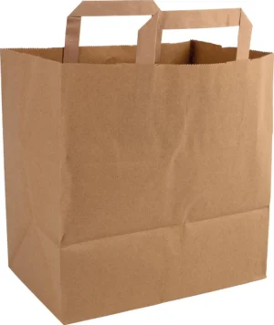 Papieren zak, ft 32 x 16 x 42 cm, bruin — verpakkingstoebehoren
