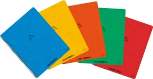 SPIRAALSCHRIFT 60BL. GELIJND ft 16,5 x 21 cm, 120 bladzijden, gelijnd — spiraalschriften met soepele kaft