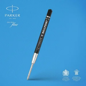 Parker ECO balpen navulling, medium, zwart, 20 stuks — detail 2