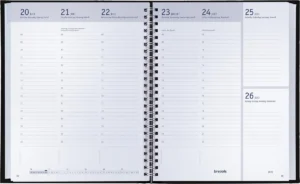 Brepols schoolagenda Prevision Polyprop, geassorteerde kleuren, 2026-2027 — detail 2