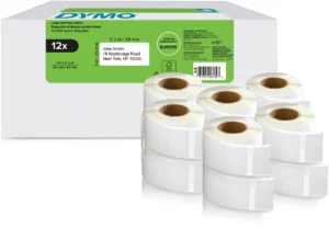 Dymo etiketten LabelWriter ft 25 x 54 mm, wit, doos van 12 x 500 etiketten — detail 2