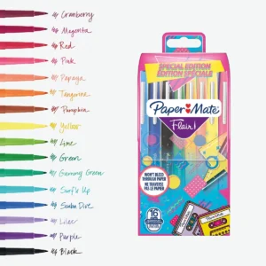 Paper Mate viltstift Flair Retro, blister van 16 stuks — detail 2