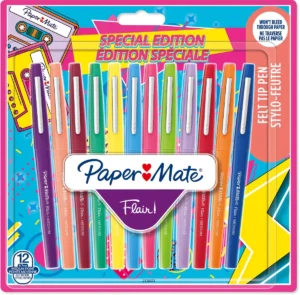 Paper Mate viltstift Flair Retro, blister van 12 stuks — office fineliners