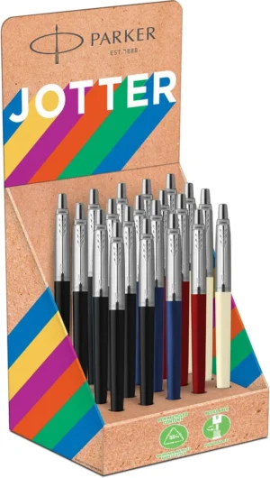 Parker Jotter Basic balpennen in assorti kleuren, 20 stuks in display