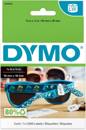 Dymo LabelWriter etiketten 54 Ć 11 mm - juwelenprijslabels, wit, 1.500 stuks ā productfoto 2