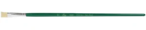 Talens olie- en acrylverfpenseel 220 nr 10 met groen gelakte houten steel