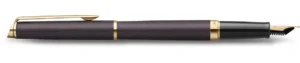 Waterman Hémisphère Metalic vulpen, medium, zwart GT, giftbox