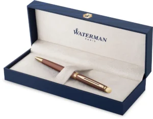 Waterman Hémisphère Metalic balpen, medium, koperrood GT, giftbox — detail 2