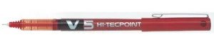 Pilot roller Hi-Tecpoint V5 schrijfbreedte 0,3 mm rood — liquid-ink rollers