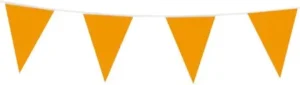 Vlaggenlijn, 10 m, oranje — slinger