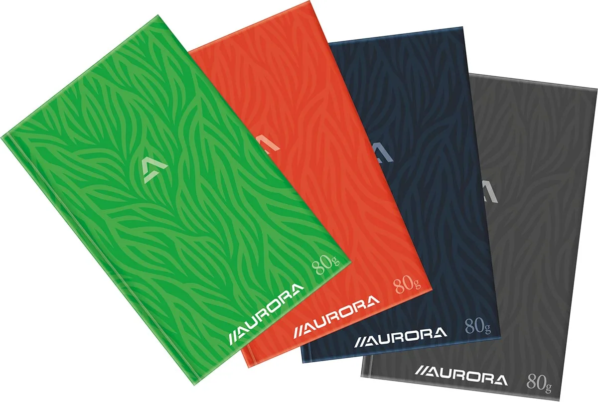 Magazijnboek ft 21,5x33,5 cm - 2 hand = 192 blz - gelijnd — register