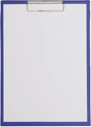 MAUL klemplaat Poly, PP folie, A4 staand, blauw — detail 2