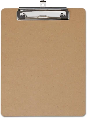MAUL klemplaat Basic, hardboard karton, A5 staand, bruin