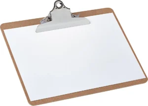 MAUL klemplaat Classic, hardboard karton, A4 liggend, bruin — detail 2