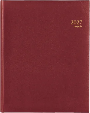 Brepols agenda Concorde Lima 6-talig, bordeaux, 2027 — kantooragenda 2027