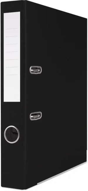 Zwarte OFFICE products ordner voor A4 van PP met rug van 5 cm