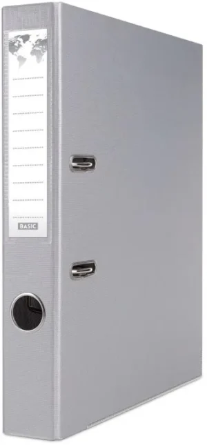 OFFICE products ordner voor A4, PP, rug van 5 cm, grijs — ordners uit kunststof