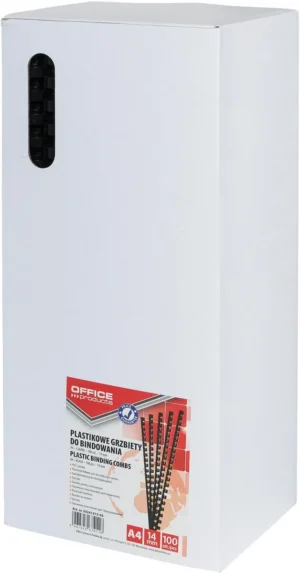OFFICE products bindruggen, pak van 100 stuks, 14 mm, zwart — detail 2