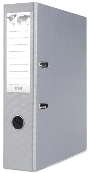 Grijze OFFICE products ordner voor A4 met PP-buitenkant en rug van 7,5 cm