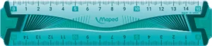 Maped lat Flex onbreekbaar 15 cm, met dubbele graduatie — latten uit kunststof