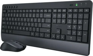 Trust Trezo draadloze deskset, uit gerecycleerd kunststof, qwerty — toetsenbord