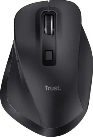 Trust Fyda Comfort draadloze muis Eco, zwart — detail 2