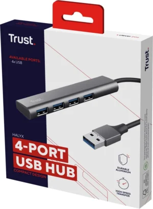 Trust Halyx USB 3.2 Hub 4-poorten — detail 2