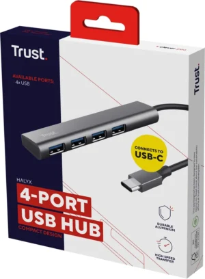 Trust Halyx USB-C 3.2 Hub 4-poorten — detail 2