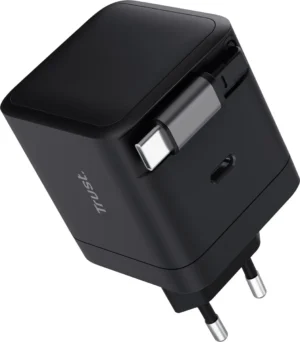 Trust Maxo intrekbare USB-C oplader, 65 W — detail 2
