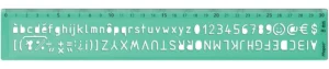 Maped lettersjabloon, 8 mm — letter- en tekensjablonen