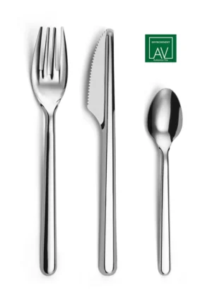 Av Environnement bestekset, 3-delig met servet — cateringtoebehoren