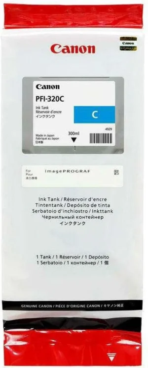 Canon inktcartridge PFI-320, 300 ml, OEM 2891C001, cyaan